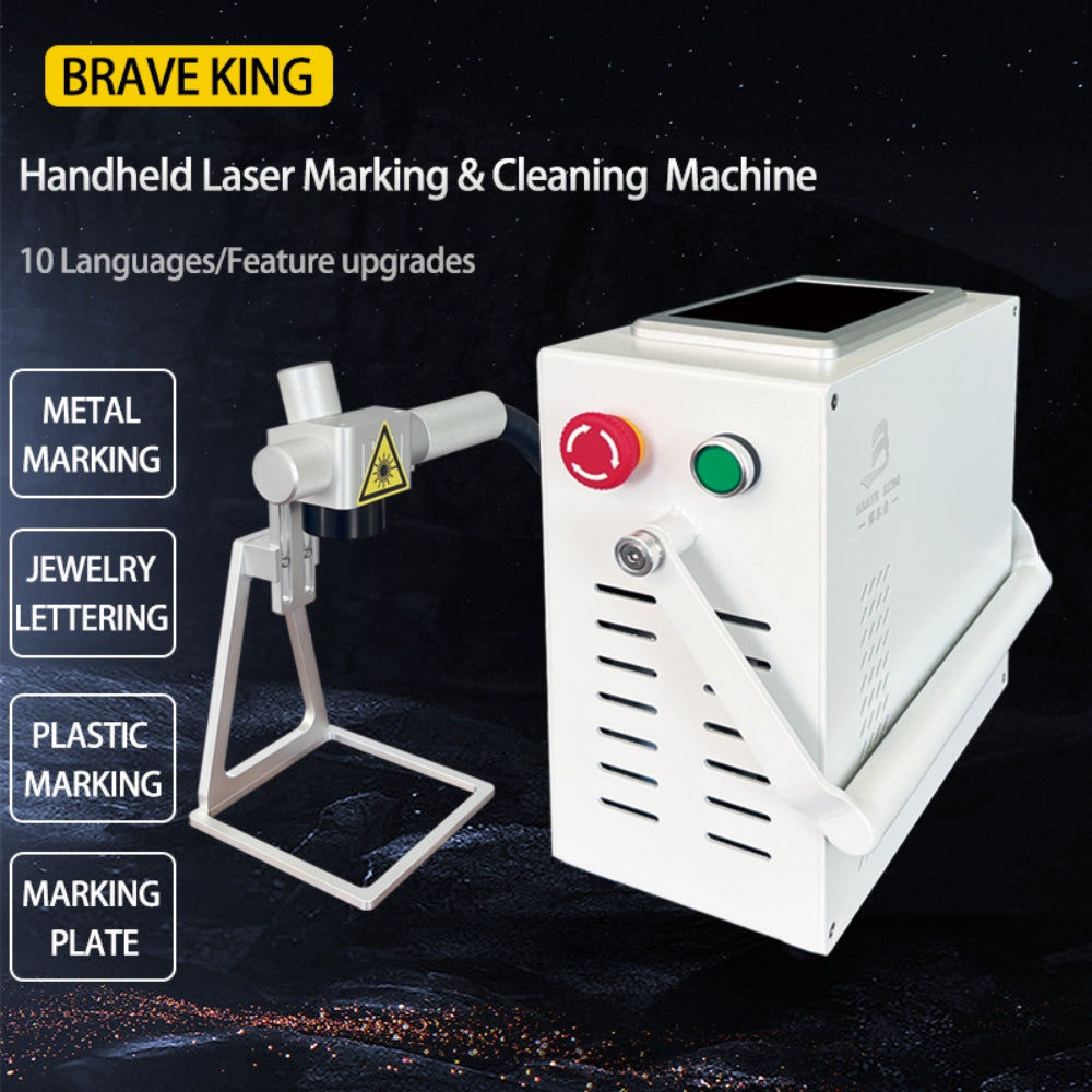 Metal Engraver Fiber Laser Marking Machine Portable 20w 30w 50w Smart Fiber  Laser Marker All-in-one Laser Printer