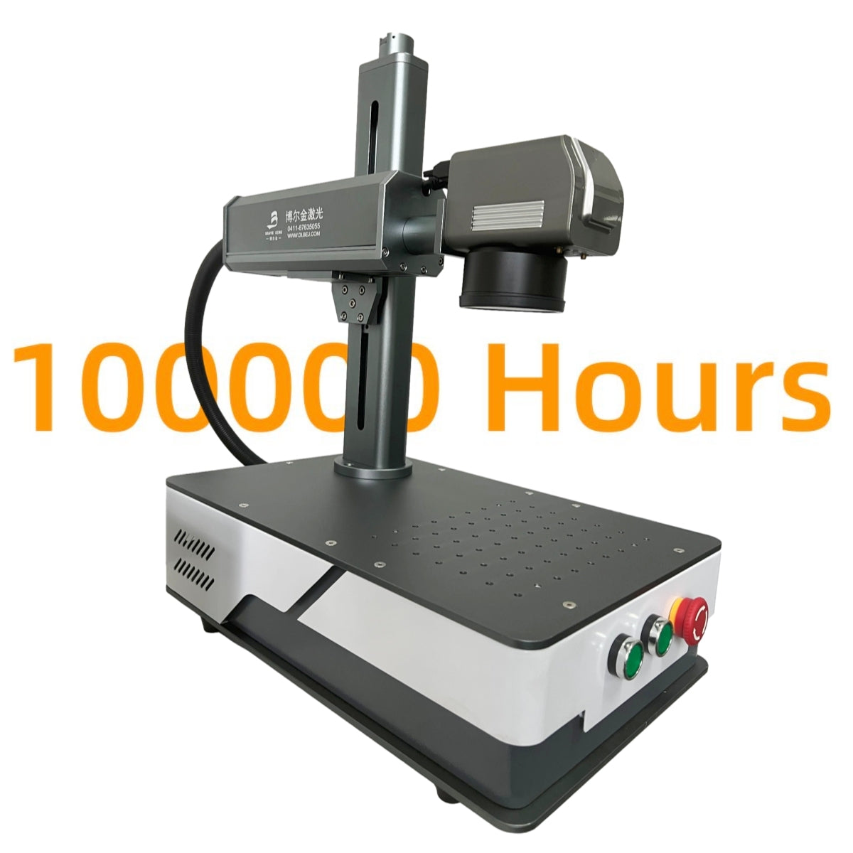 Stacjonarna, precyzyjna maszyna do znakowania i grawerowania laserem światłowodowym Pro zapewniająca najwyższą jakość oznaczeń