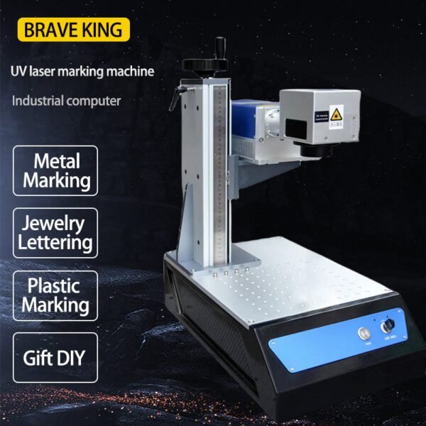 Fiber optic metal laser engraving machine Industrial machinery parts engraving metal product coding trademark production laser marking equipment